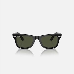 Ray-Ban Black Sunglasses with Green Lenses